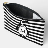 Pinguïn en Strepen Monogram Etui (Open)