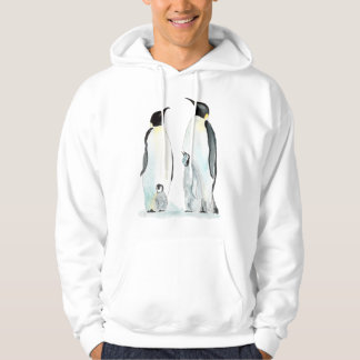 Pinguïn Familie Twee Kinderen Pinguïn Hoodie