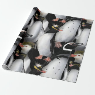 Pinguïn familiekleurig verpakkingspapier cadeaupapier