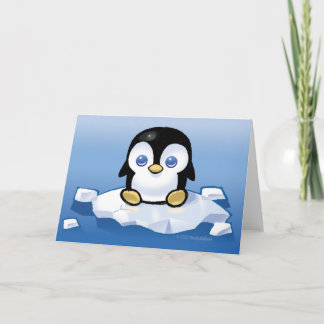 Pinguïn Feestdagen Kaart