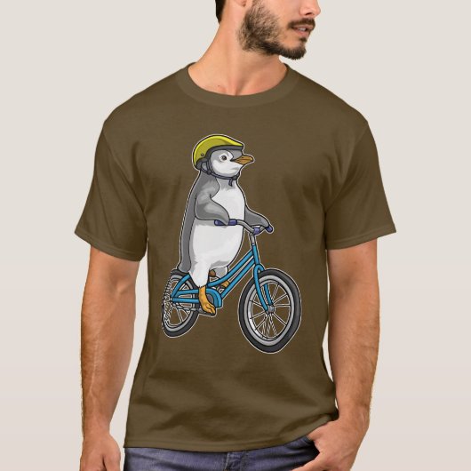 Pinguïn Fiets T-shirt (Voorkant)