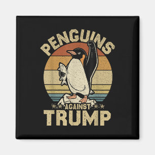 Pinguïn Flippers Up Weerstaan Grappige Pinguïns Te Magneet
