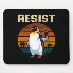 Pinguïn Flippers Up Weerstaan Grappige Pinguïns Te Muismat