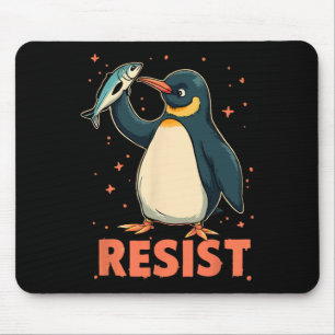 Pinguïn Flippers Up Weerstaan Grappige Pinguïns Te Muismat