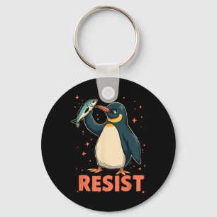 Pinguïn Flippers Up Weerstaan Grappige Pinguïns Te Sleutelhanger
