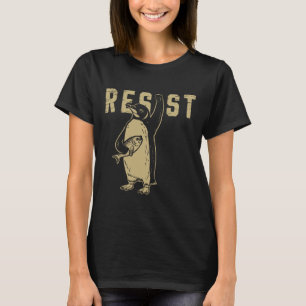 Pinguïn Flippers Up Weerstaan Grappige Pinguïns Te T-shirt