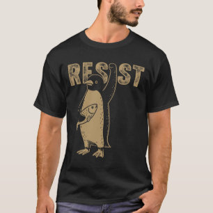 Pinguïn Flippers Up Weerstaan Grappige Pinguïns Te T-shirt