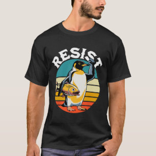 Pinguïn Flippers Up Weerstaan Grappige Pinguïns Te T-shirt