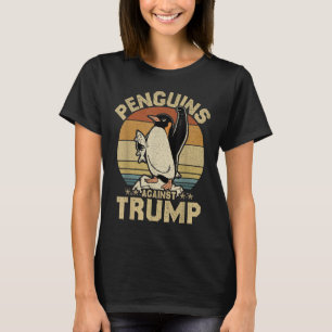 Pinguïn Flippers Up Weerstaan Grappige Pinguïns Te T-shirt