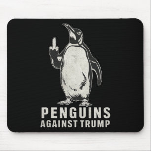 Pinguïn flipt middelvinger tegen pinguïns muismat