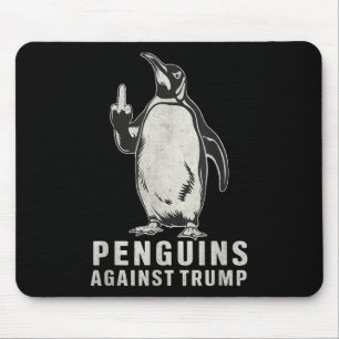 Pinguïn flipt middelvinger tegen pinguïns muismat