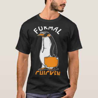 Pinguïn formeel kip grappige pinguïn t-shirt
