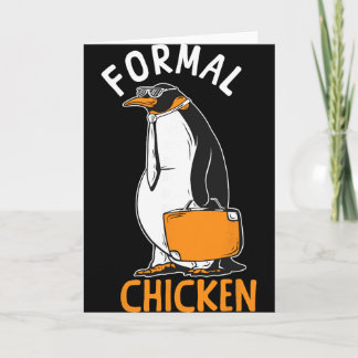 Pinguïn Formele Kip Grappige Pinguïn Kaart
