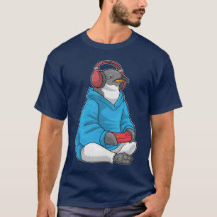 Pinguïn Gamer Controller T-shirt