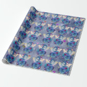 Pinguïn genaamd Button Cadeaupapier (Uitgerold)