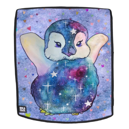 Pinguïn genaamd Button Rugtassen (Verwijderbaar gezicht)