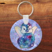 Pinguïn genaamd Button Sleutelhanger (Voorkant)