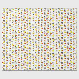 Pinguïn harten van Valentijnsdag Cadeaupapier