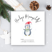 Pinguïn - hoe groot is mama's buik informatiekaartje