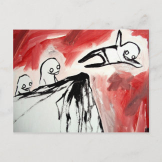 pinguïn icy cliff-duif briefkaart