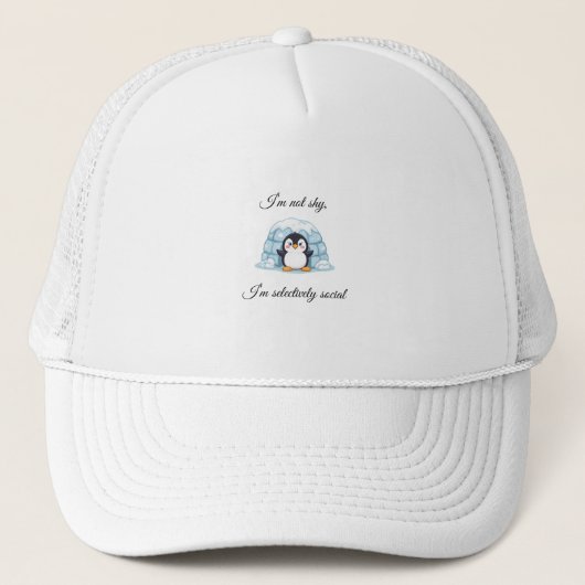 Pinguïn & Iglohoed Trucker Pet (Voorkant)