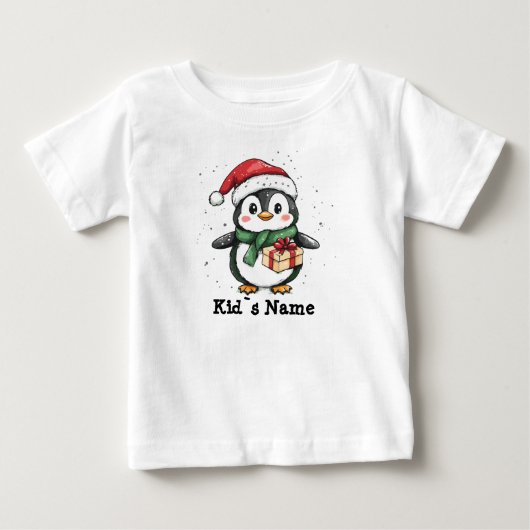 Pinguïn in de kerstmuts (Voorkant)