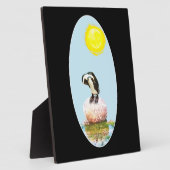 Pinguïn in de zon fotoplaat (Zijkant)