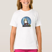 Pinguïn in een Snowglobe T-shirt (Voorkant)