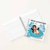 Pinguïn in ijs notitieboek (Binnen)
