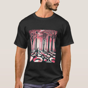 Pinguïn In Roze Magische Mystieke Geometrische Nos T-shirt