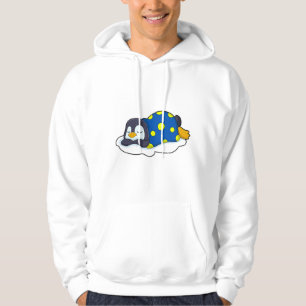 Pinguïn in slaap met knuppel hoodie