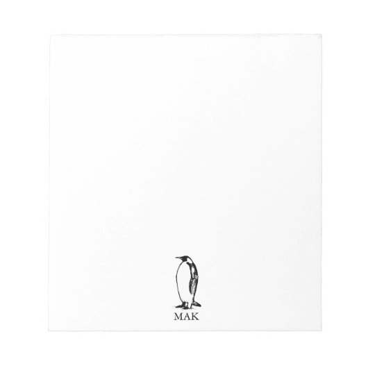 pinguïn keizer vogel pool- notitieblok (Voorkant)