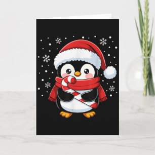 Pinguïn Kerst Kerststok Winter Peuter Meisje B Kaart