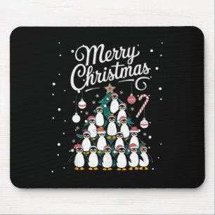 Pinguïn Kerstboom Pinguïn Kerstboom Vrolijk Ch Muismat