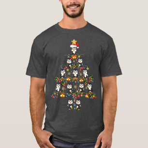 Pinguïn kerstboom t-shirt
