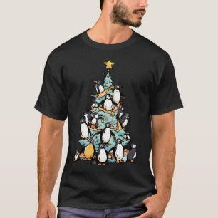 Pinguïn Kerstdag IJsvogel Dier Kerstman T-shirt