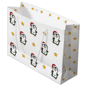 Pinguïn Kerstmis Winter Dieren Vakantie Pinguïns Groot Cadeauzakje