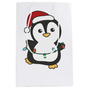 Pinguïn Kerstmis Winter Dieren Vakantie Pinguïns Medium Cadeauzakje