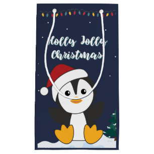 Pinguïn kerstmis winterpinguïn sma klein cadeauzakje