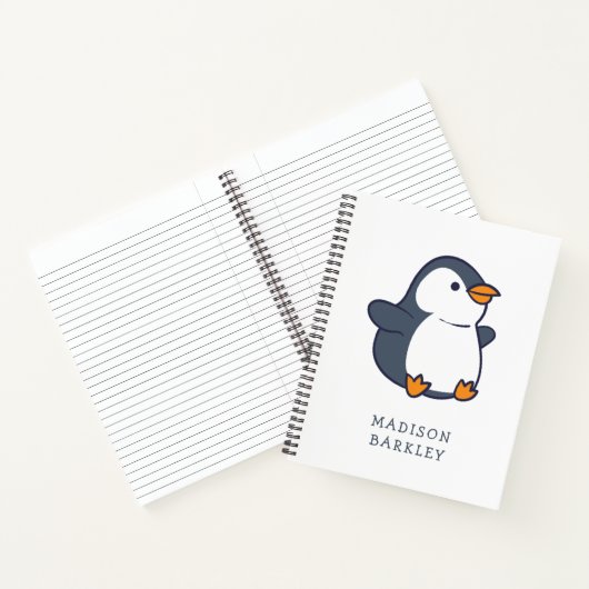 Pinguïn Kind Notitieboek (Binnen)