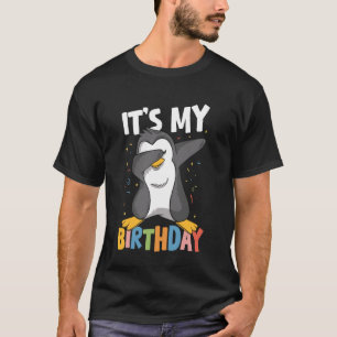 Pinguïn Kinderen Verjaardag Jongen Dab Het Is Mijn T-shirt