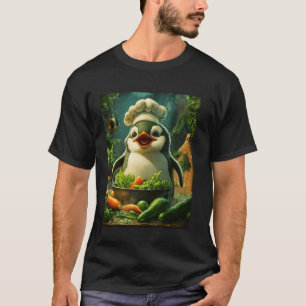 Pinguïn Kok Keuken Kunst Dierenliefhebbers T-shirt