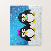 Pinguïn Koppel Legpuzzel (Verticaal)