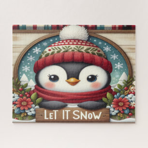 Pinguïn Laat het Sneeuwen Legpuzzel