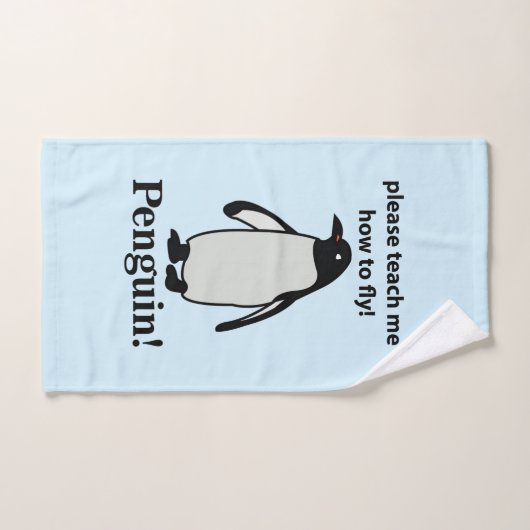 Pinguïn, leer me alsjeblieft hoe ik een grappige p handdoek (Handdoek)