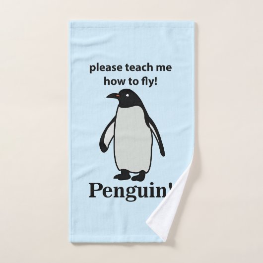 Pinguïn, leer me alsjeblieft hoe ik een grappige p handdoek (Handdoek)