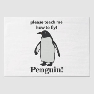 Pinguïn, leer me alsjeblieft hoe ik een grappige p tissuepapier