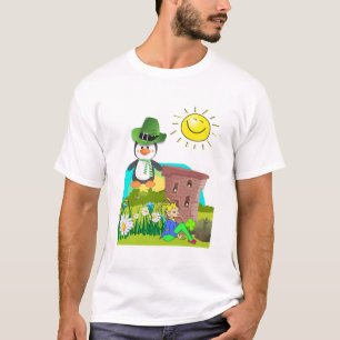 pinguïn leprechaun , de dag van de gelukkige st .  t-shirt