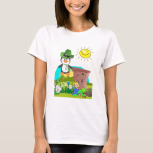 pinguïn leprechaun , de dag van de gelukkige st .  t-shirt