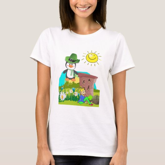 pinguïn leprechaun , de dag van de gelukkige st .  t-shirt (Voorkant)